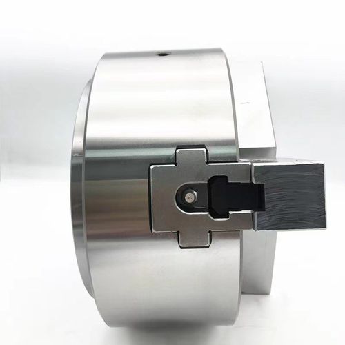 台湾标准  钢体中实 8寸三爪液压卡盘 高精度   油压动力夹头JN08