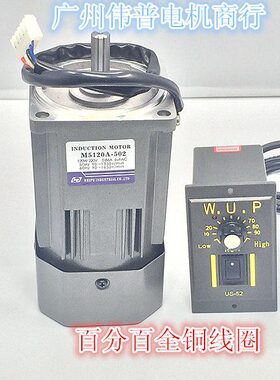 伟普电机/M5120A-402/M120A-502/5IK120A-C/120W/光轴/圆轴马达