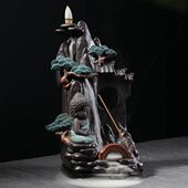 新款 摆件家用熏香炉 倒流香炉松山古寺家用室内新中式