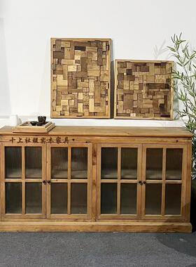 实木民宿装饰覆古桌面摆件挂件墙面挂画餐厅画玄关装饰画走廊壁画