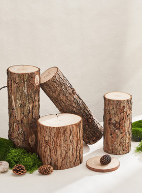 天然原木桩底座拍照道具
