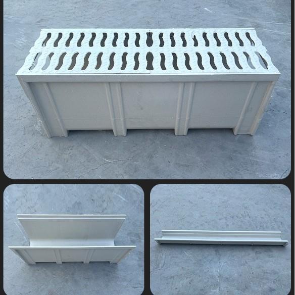 厂家供应树脂排水沟复合U型排水槽下水道沟槽盖一体式树脂排水沟