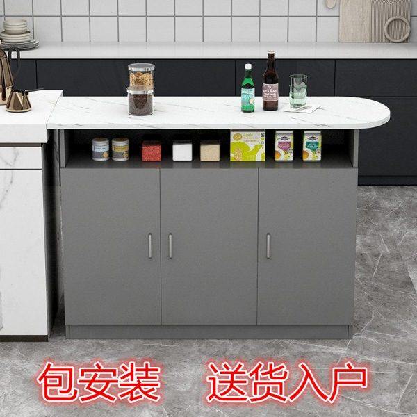 家用吧台桌子开放厨房客餐厅隔断柜定制小户型多功能餐边柜双面