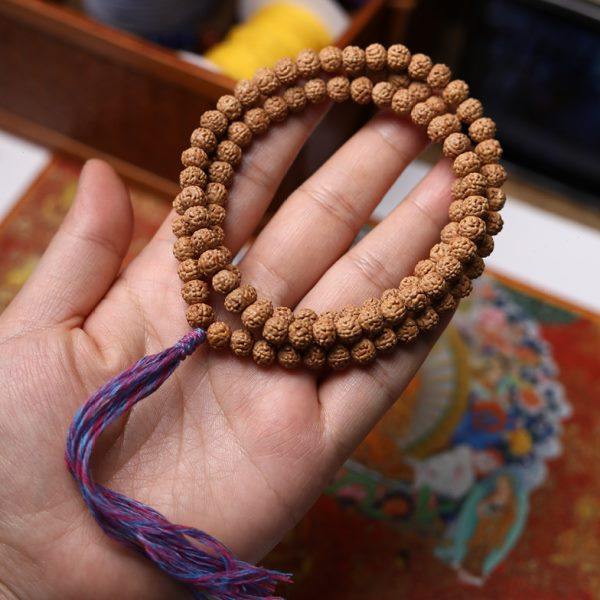 子鱼居 金刚菩提子五瓣六瓣七瓣小金刚蛤蟆背直径6-8mm108颗念珠