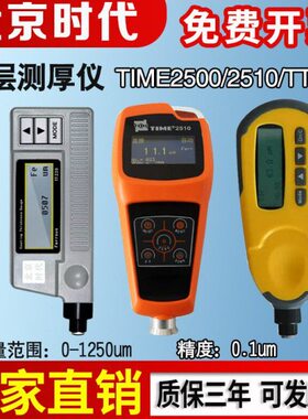 北京时代涂层测厚仪TIME2500/2510E/2501覆层磁性涡流铁铝漆膜仪