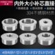 4寸304不锈钢补芯内外丝接头4分6分1寸水管变异径转接头 2.5