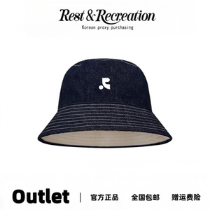 【海淘】Restandrecreation复古牛仔双面戴渔夫帽女百搭防晒盆帽