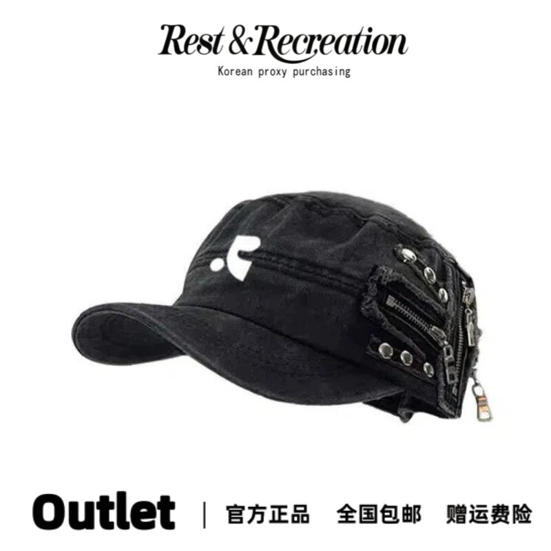 Restandrecreation拉链款平顶帽