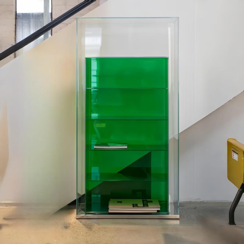 GLAS玻璃置物架展示柜手办靠墙多层落地书架书柜设计师家具陈列柜