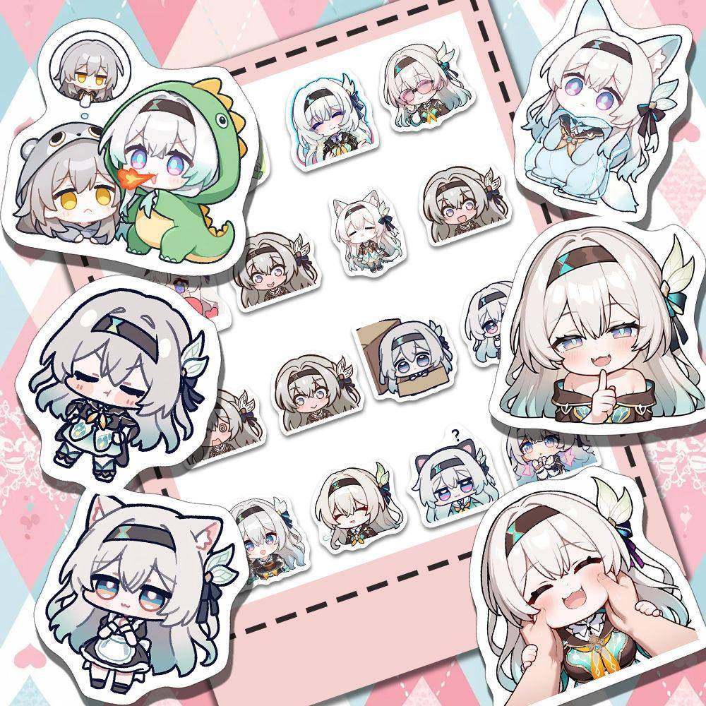 162张流萤Q版贴纸崩坏星穹铁道人物可爱周边创意装饰贴画diy手账