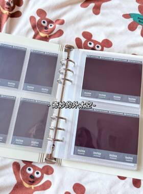 RINGNOTE TF家族瞬间宝丽来卡册宽幅拍立得小卡活页绑带混装相册