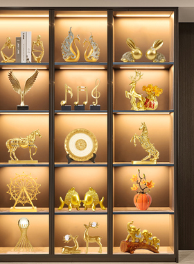 轻奢客厅装饰品摆件家居电视酒z柜新房博古架高级感高端大气上档