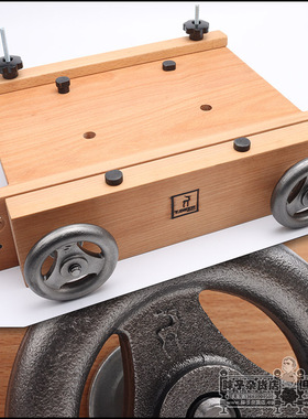 木工桌工作台TDiEER-MOXON操作台桌上型小型台钳实木双手轮