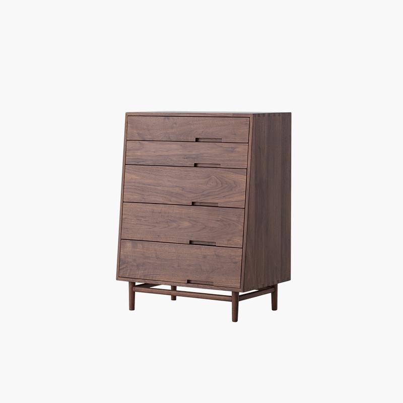 梵几|五斗柜 实木收纳柜卧室床尾柜客厅简约日式玄关柜抽屉储物柜