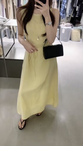 非真实价格：韩国Chic气质温柔小女人设计感时髦休闲连衣裙