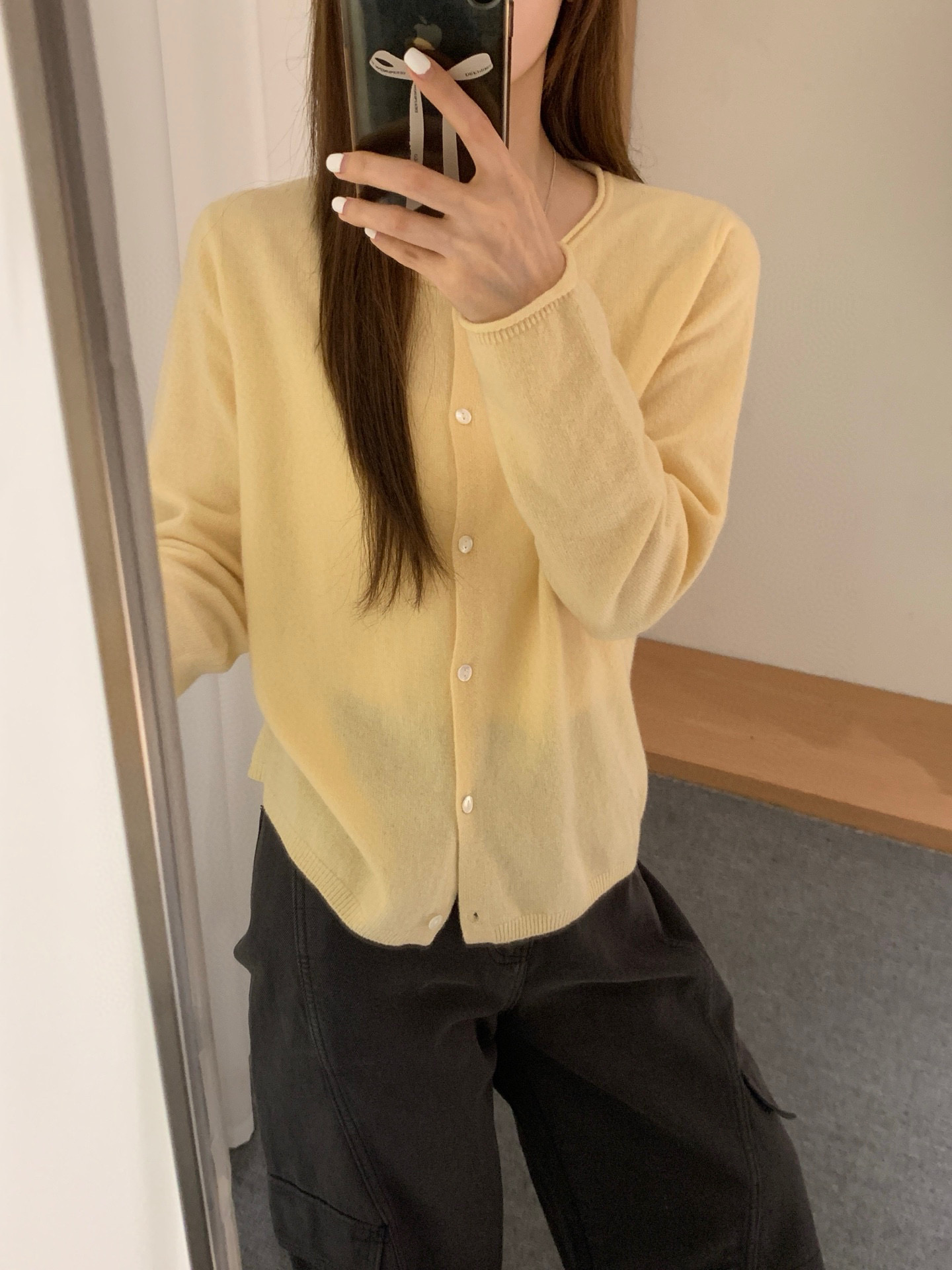 非真实价格：韩系休闲简约百搭羊毛针织开衫