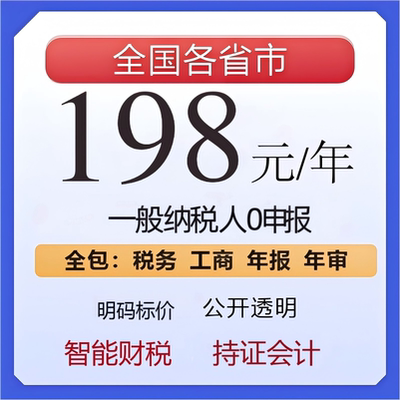 电商税务申报代理记账报税微利润