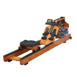 划船机商用智能静音水阻有氧运动健身器材双轨木质水阻双桨