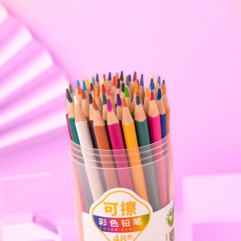 【下单立减50】可擦彩色铅笔儿童绘画彩色铅笔套装环保_XJ