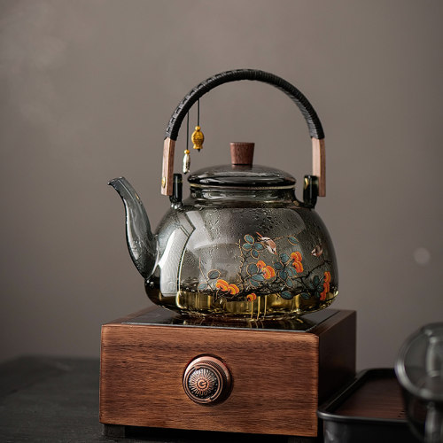 闽业电陶炉玻璃煮茶壶养生泡茶壶围炉煮茶新款煮茶器煮茶炉套装