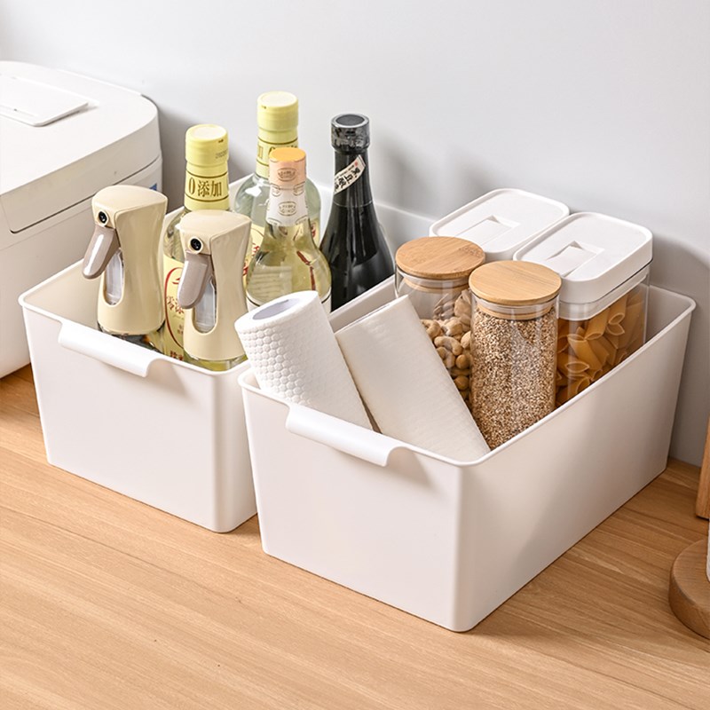 厨房橱柜收纳盒抽屉式储物盒家用零食杂物整理盒桌面收纳筐置物架