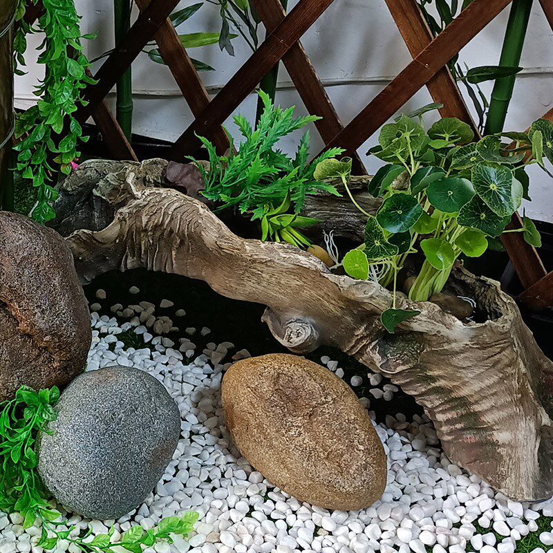 仿枯木树根微景观造景木头摆件插花装饰J多肉花盆多层盆景老桩花