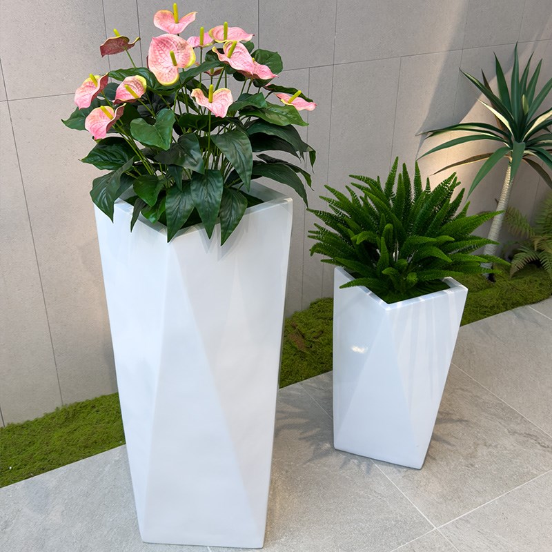 酒店商场大厅落地绿植摆件仿真红掌鸿运当头绿植景观公司前台装饰