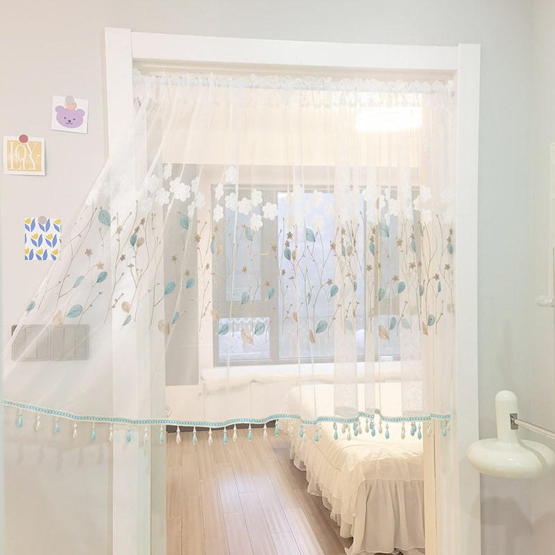 免打孔短帘小窗户半截纱帘柜子遮挡半帘门帘装饰遮挡帘头穿杆帘子,居家布艺,成品窗帘,淘宝优惠券,粉丝福利购,淘宝优惠卷