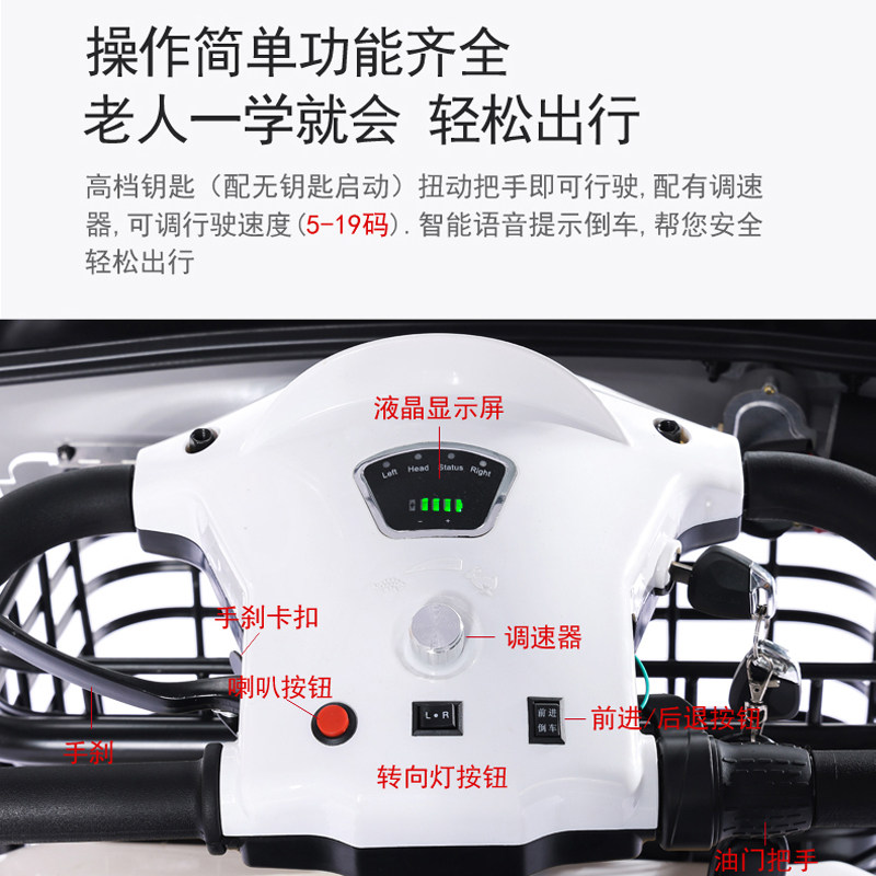 新款小巴士E900老年人电动代步车四轮接送孩子电动车景区观光车
