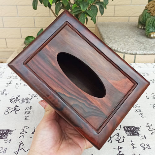 大红酸枝实木纸巾盒客厅餐巾纸抽盒抽纸盒简Q约现代装纸巾的盒子