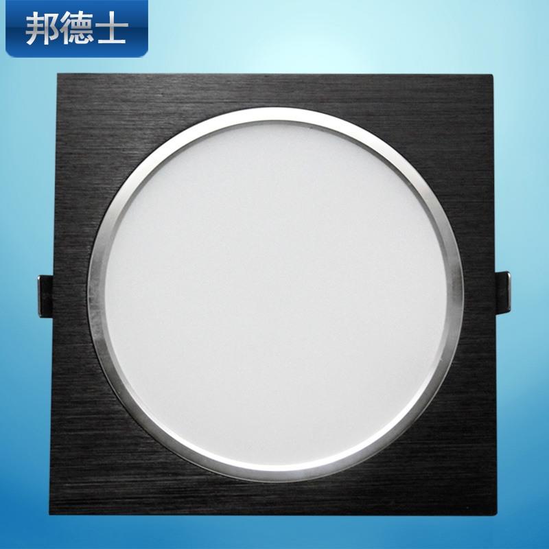 邦德士LED筒灯格栅灯服装店斗胆灯正方形5寸开孔15X15公分12W15W