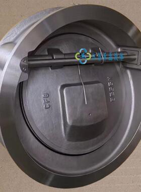 斜盘式止回阀H77W150LB300DN400不带弹簧对夹单瓣旋启式逆止阀4 2