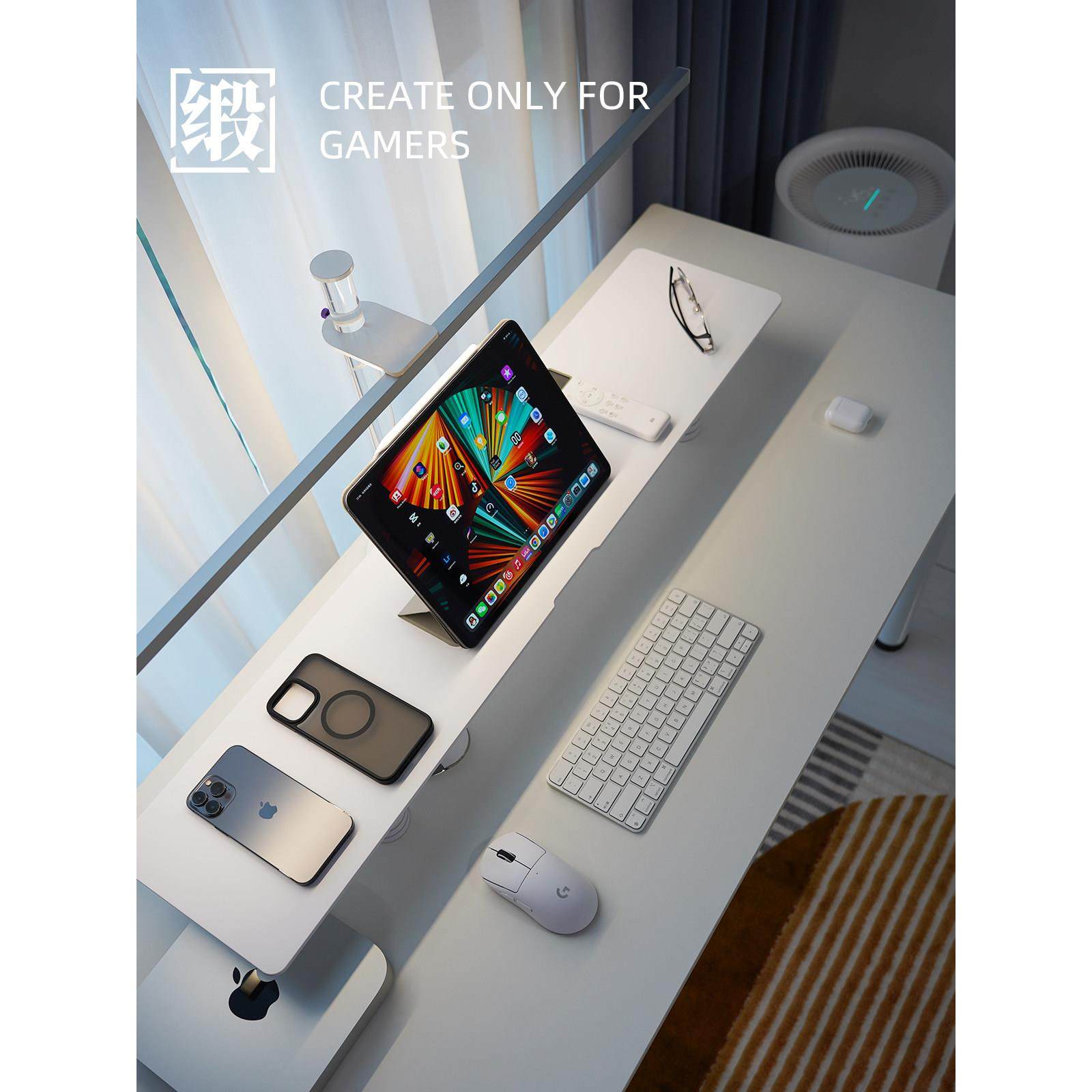 铝合金显示器增高架办公收纳简约现代金属加长桌面美学DMYIAM