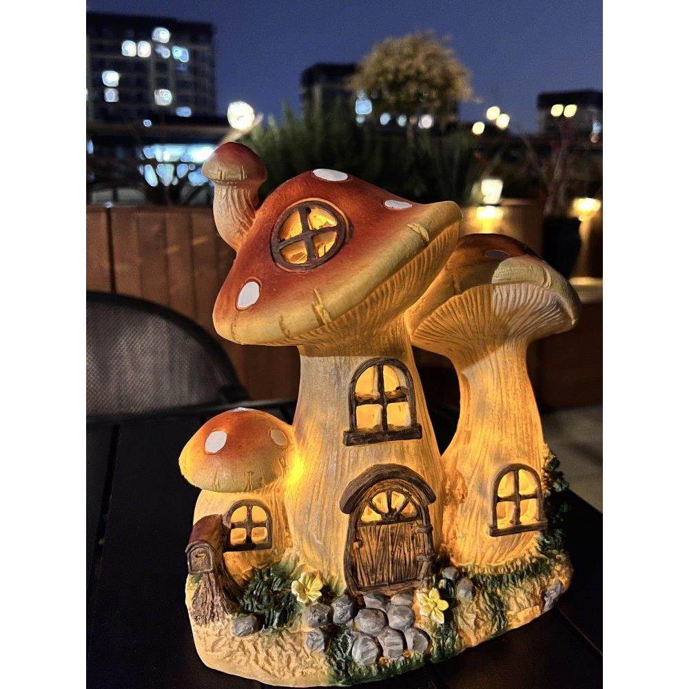 太阳能蘑菇屋灯树脂摆饰户外防水别墅花园庭院装饰灯家居阳台摆饰,家居饰品,户外/庭院摆件,淘宝优惠券,粉丝福利购,淘宝优惠卷