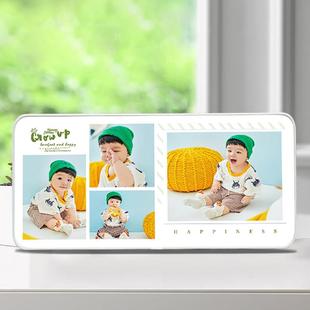 创意水晶摆台相框多张相片组合宫格定制宝宝儿童婚纱照片冲印挂墙