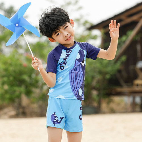 儿童泳衣男童泳裤男孩分体泳衣中小童泳装宝宝20S25新款游泳装备