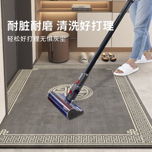 地垫入户门垫进门地毯家用防滑耐脏灰色玄关脚垫大门口 新中式