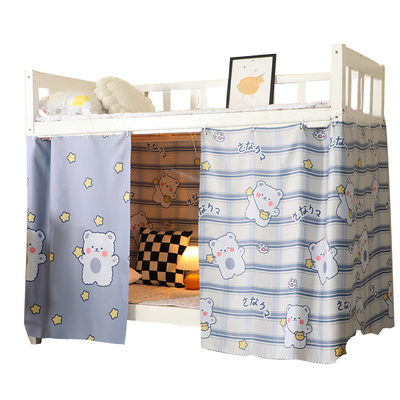 双面加厚床帘强遮光学生宿舍上下铺床围挡布帘子寝室桌上铺大学全