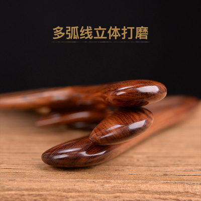西溪子大齿梳子宽齿卷发梳美发女檀木梳子家用长发木头按摩防脱齿