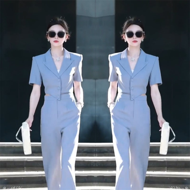 2025春新款时尚职业范连体衣裤女气H质女神范通勤风炸街连体裤女