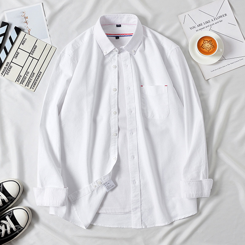 大码纯棉牛仔衬衫男长袖宽松胖子加肥加大胖人男士特大码300斤