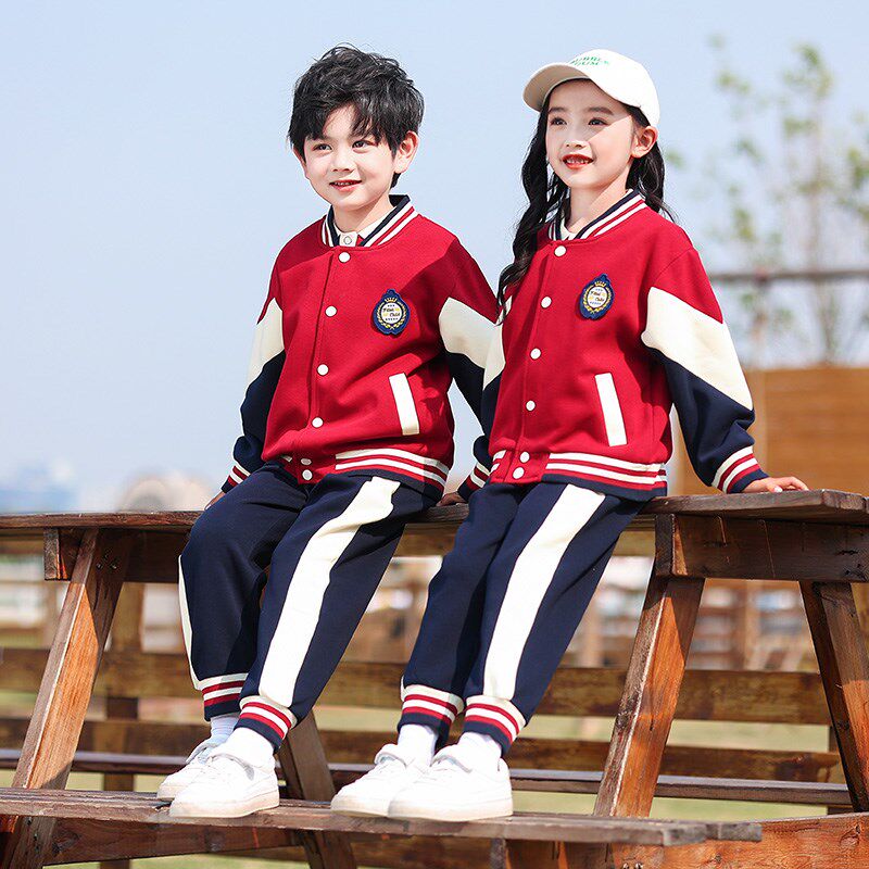 小学生校服套装春秋装三件套幼儿园园服夏天英伦风夏季款儿童班服