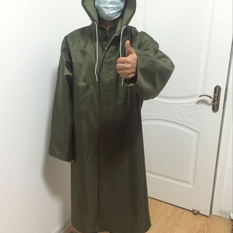 包邮大码加厚雨衣长款劳保连体雨衣帆布雨披老式大褂工地雨衣男