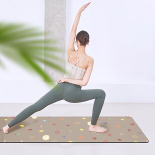 卡通天然橡胶PU土豪瑜伽垫防滑吸汗男生绿色健身运动舞蹈家用