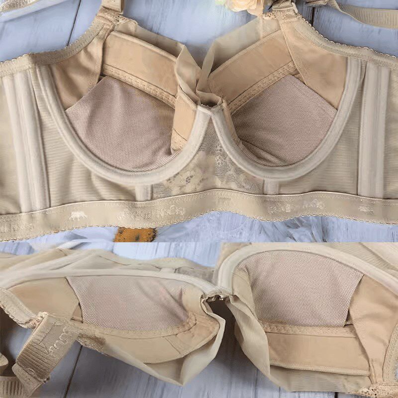 梵伊漫身材管理器短文胸套装塑身美女士内衣侧收聚拢五排扣薄杯款