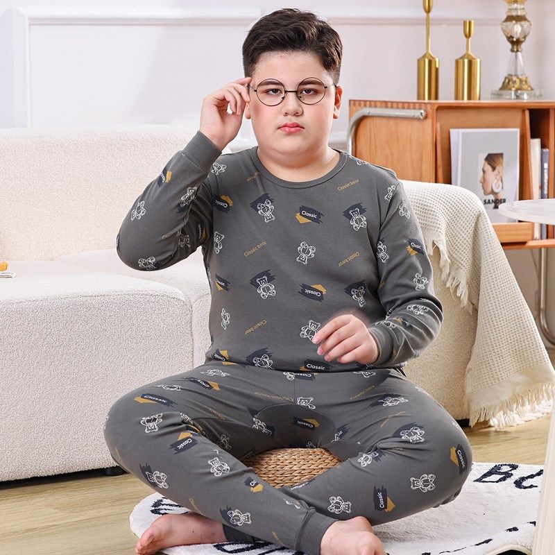 胖儿童秋衣秋裤套装纯棉男童加肥加大男大童保暖内衣全棉毛衫男孩,童装/婴儿装/亲子装,内衣套装,淘宝优惠券,粉丝福利购,淘宝优惠卷