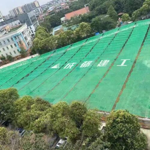 防尘天幕地铁建筑工地上基坑电动防尘抑尘遮阳天幕绿网盖土网施工
