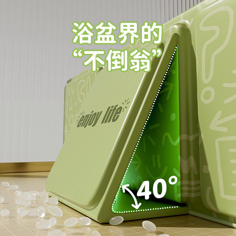 婴儿洗澡盆宝宝坐躺沐浴盆可折叠大号浴桶家用新生儿儿童洗头用品