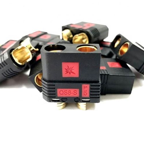 QS8-S防打火插头120A大电流连接器耐高温航模汽车电源公母头焊接