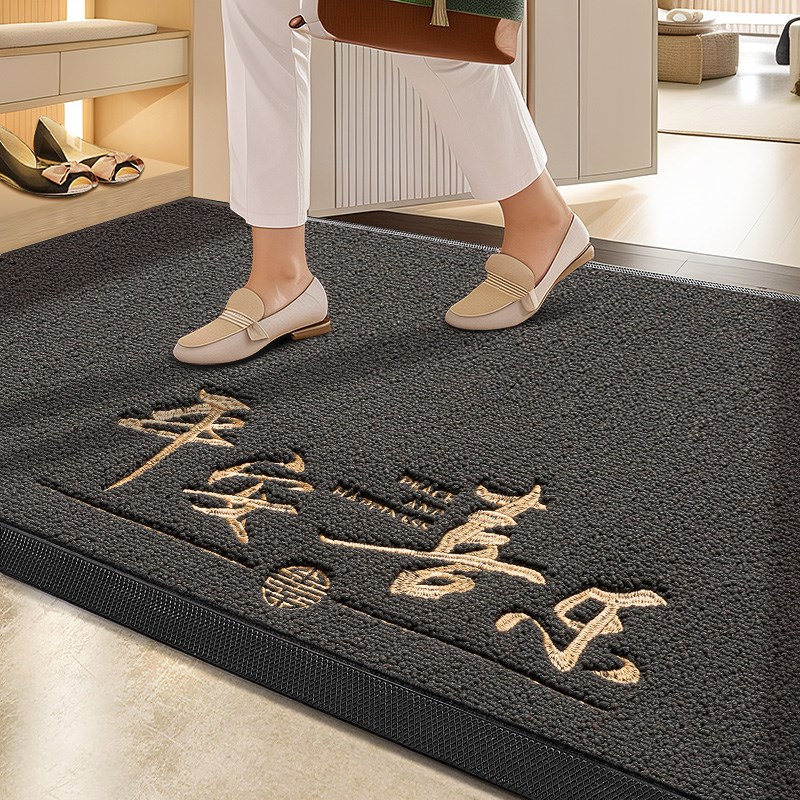 高级感地垫入户门垫进门脚垫家用门厅可定制镶边2024新款玄关地毯